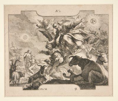 Skapelsen (?) av Johann Georg Bergmuller