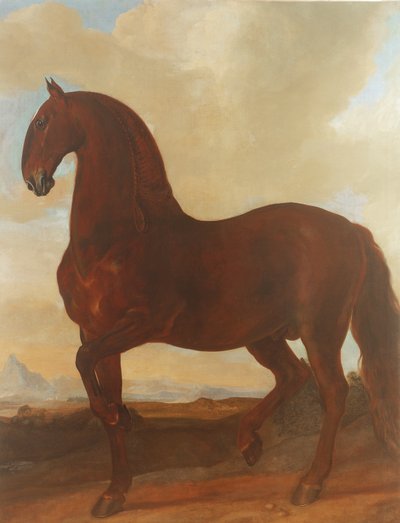 The Bay Stallion ved Eisgruber Stud av Johann Georg Hamilton