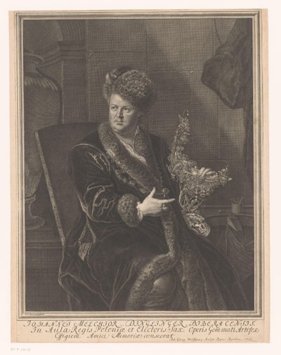 Portrett av gullsmed Johann Melchior Dinglinger av Johann Georg Wolffgang