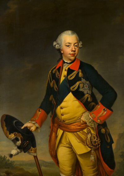Portrett av Stadholder William V av Johann Georg Ziesenis