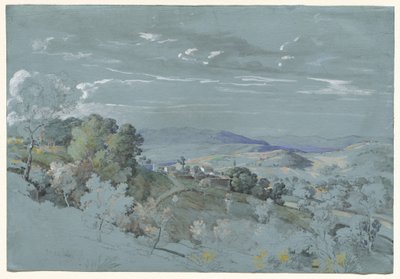 Åsene i Umbria nær Perugia av Johann Georg von Dillis