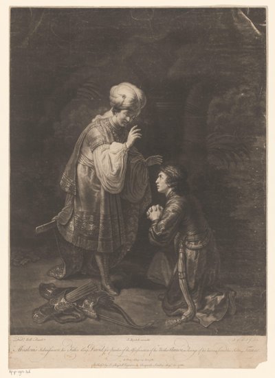 Davids og Absaloms forsoning av Johann Gottfried Haid