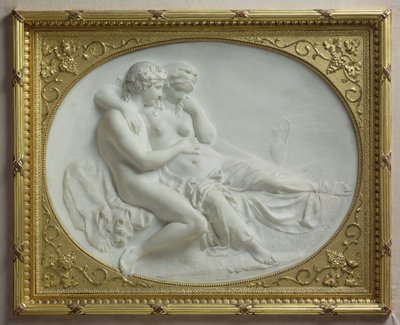 Bacchus trøster Ariadne, 1793 (marmor) av Johann Gottfried Schadow