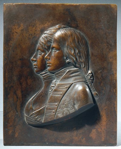 Fredrik Vilhelm III. som kronprins med sin kone Luise von Mecklenburg-Strelitz av Johann Gottfried Schadow
