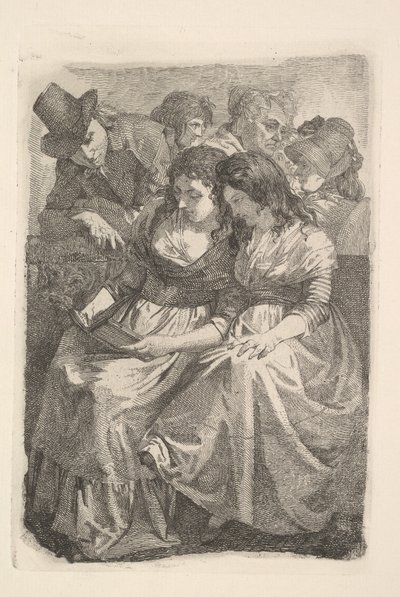Schadow og hans familie, 1925. av Johann Gottfried Schadow