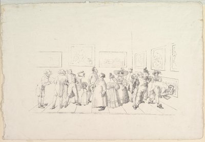 Publikum på en utstilling, 1831. av Johann Gottfried Schadow