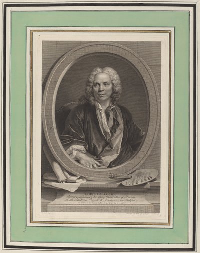 Louis Galloche av Johann Gotthard Müller, after Louis Tocqué