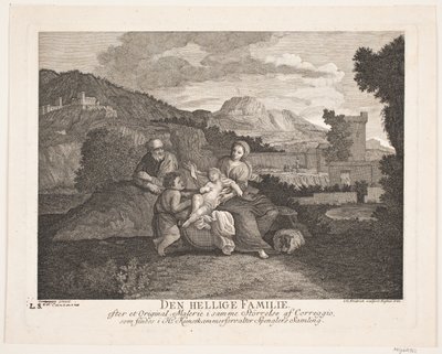 Den hellige familie av Johann Gottlieb Friedrich