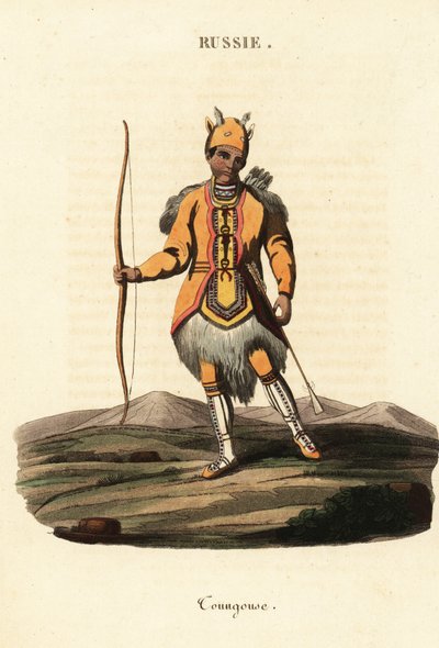 Mann av det nomadiske Evenki-folket av Johann Gottlieb Georgi