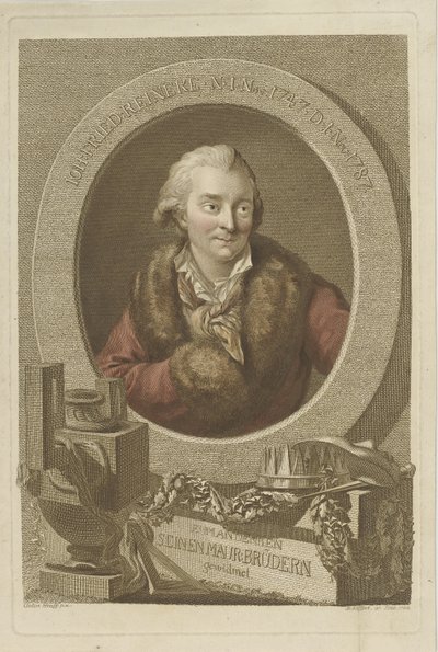 Portrett av Johann Friedrich Reinecke 1745-1787, 1788. av Johann Gottlob Seyffert