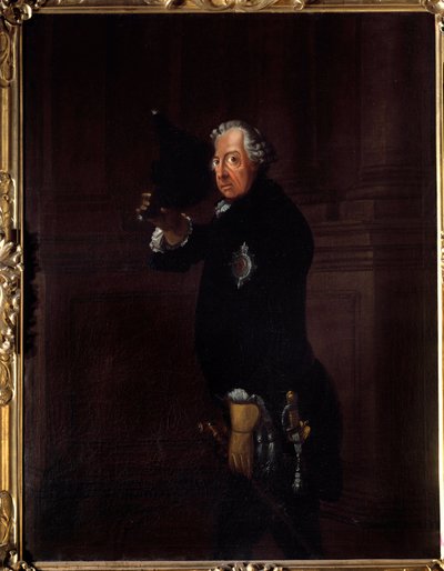 Portrett av Frederic II kalt Frederic den store, konge av Preussen (1712-1786) Maleri av Johann Heinrich Franke (1738-1792) 1764 Berlin, Nasjonalgalleriet av Johann Heinrich Francke
