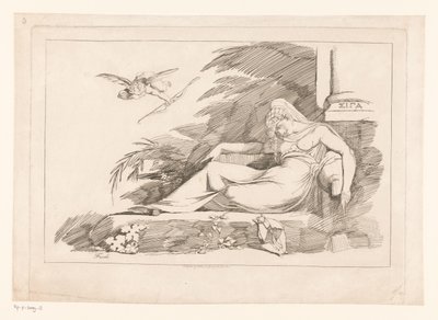 Sovende kvinne med Amor av Johann Heinrich Füssli