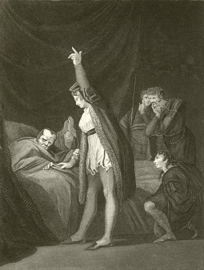 Kardinal Beauforts død av Johann Heinrich Füssli