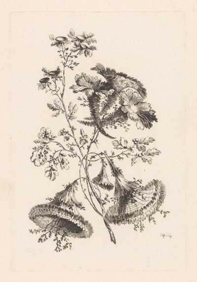 Trekantede blomster Fleures Baroque (serietittel) av Johann Heinrich  Hess