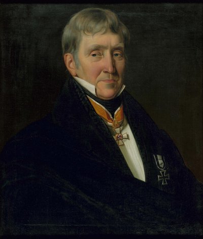 Portrett av Franz Gerhard Wegeler 1765-1848, 1839. av Johann Heinrich Richter