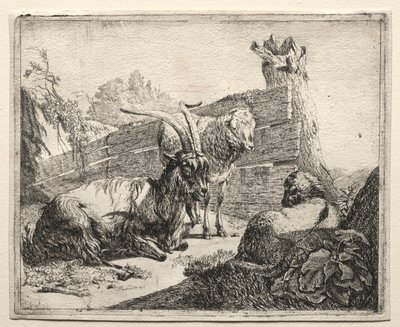 The Hedgerow, 1665. av Johann Heinrich Roos