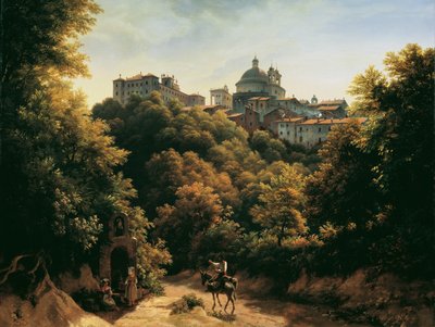 Utsikt over Ariccia av Johann Heinrich Schilbach