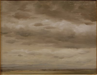 Skyskisse av Johann Heinrich Schilbach