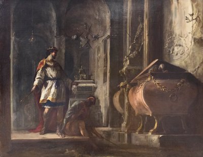 Saul og heksen fra Endor av Johann Heinrich Schonfeldt