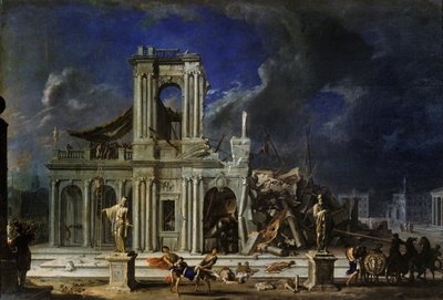 Samson slo filistrene, ca. 1633-34 av Johann Heinrich Schönfeld
