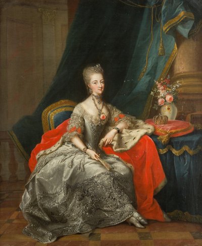 Margravine Philippine of Brandenburg-Schwedt 1745-1800, Landgravine of Hessen-Kassel, 1774. av Johann Heinrich Tischbein
