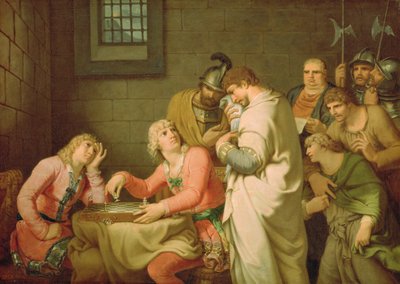 Conradin av Schwaben og Friedrich av Baden venter på dom, 1785 av Johann Heinrich Wilhelm Tischbein