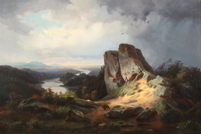 Vestlig landskap 1853 (olje på lerret) av Johann Herman Carmiencke