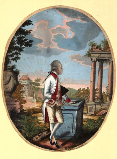 Storhertug Paul av Russland 1754-1801, senere tsar Paul I, 1782. av Johann Hieronymus Loeschenkohl