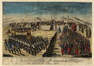 Overgivelse av festningen Khotyn 29. september 1788, 1788. av Johann Hieronymus Loeschenkohl