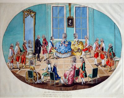 Nyttårsfeiringen i Wien i 1782, 1783. av Johann Hieronymus Löschenkohl