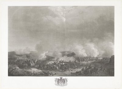 Prince of Orange i slaget ved Quatre-Bras, 1815 Tolv plater med ankomst og innvielse av William I i Brussel og kampene ved Quatre-Bras og Waterloo i 1815 (serietittel) av Johann Hürlimann