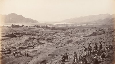River Gorge over Lalpura ser mot Bassaule, ca. 1878 (bilde) av Johann Hulsman