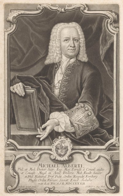 Portrett av Michael Alberti av Johann Jacob Haid