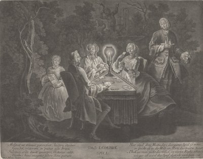 Lombre-spillet av Johann Jacobus Haid