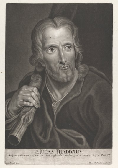 St. Judas Thaddeus av Johann Jacobus Haid