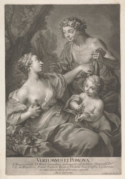 Vertumnus og Pomona av Johann Jacobus Haid