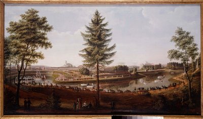 Fest på Pavlovsk-palasset, sommerresidensen til tsar Paul I. Maleri av Metterleir (1750-1825) 1790 Museum of History, St. Petersburg av Johann Jakob Mettenleiter