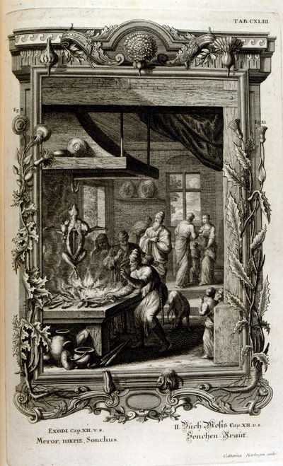 Illustrasjon fra Sacred Physics, eller Natural-History of the Bible av Johann Jakob Scheuchzer