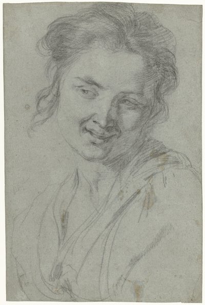 Studie av en smilende kvinne av Johann Liss