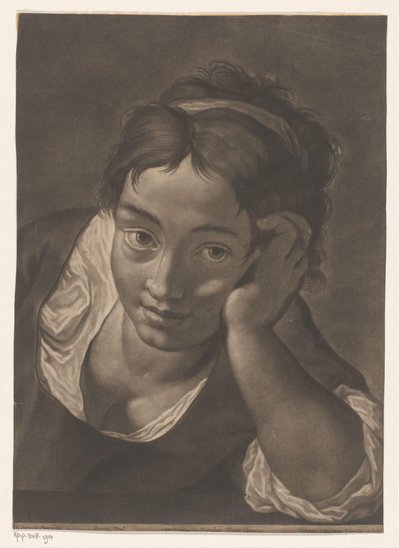 Portrett av en ukjent ung kvinne av Johann Lorenz Haid