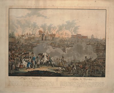 Slaget ved Ratisbon 23. april 1809, 1809 av Johann Lorenz Rugendas the Younger