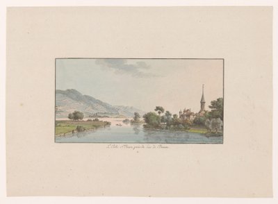Utsikt over Isle Saint-Jean i Bielersjøen L