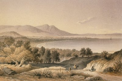Smyrna. Etsning av Bernatz et alii - Steinkopk J.F. Redaktør av Johann Martin Bernatz
