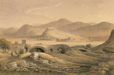 Utsikt over Efesos. Etsning av Bernatz et alii - Steinkopk J.F. Editore av Johann Martin Bernatz