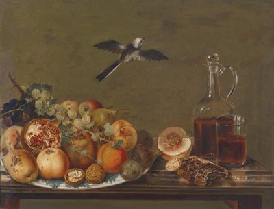 Stilleben med fiken og epler av Johann Matthias Wurzer