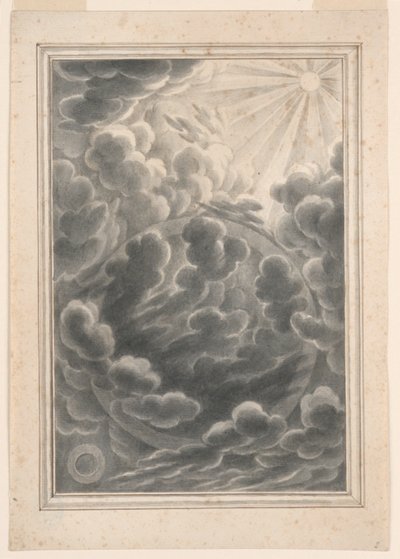 Studie for The Creation of Light, Plate 3, Physica Sacra av Johann Melchior Füssli