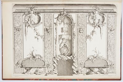 Design for en skjerm av Johann Michael Hoppenhaupt II