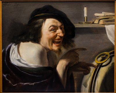 Demokrit, ca. 1620 (olje på tre) av Johann Moreelse