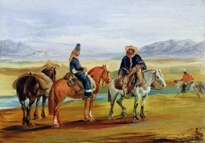 Chilenske Huasos, ca. 1836 av Johann Moritz Rugendas