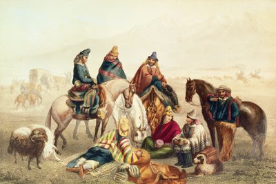 Kostymer av chilenske rustikk, illustrasjon fra 